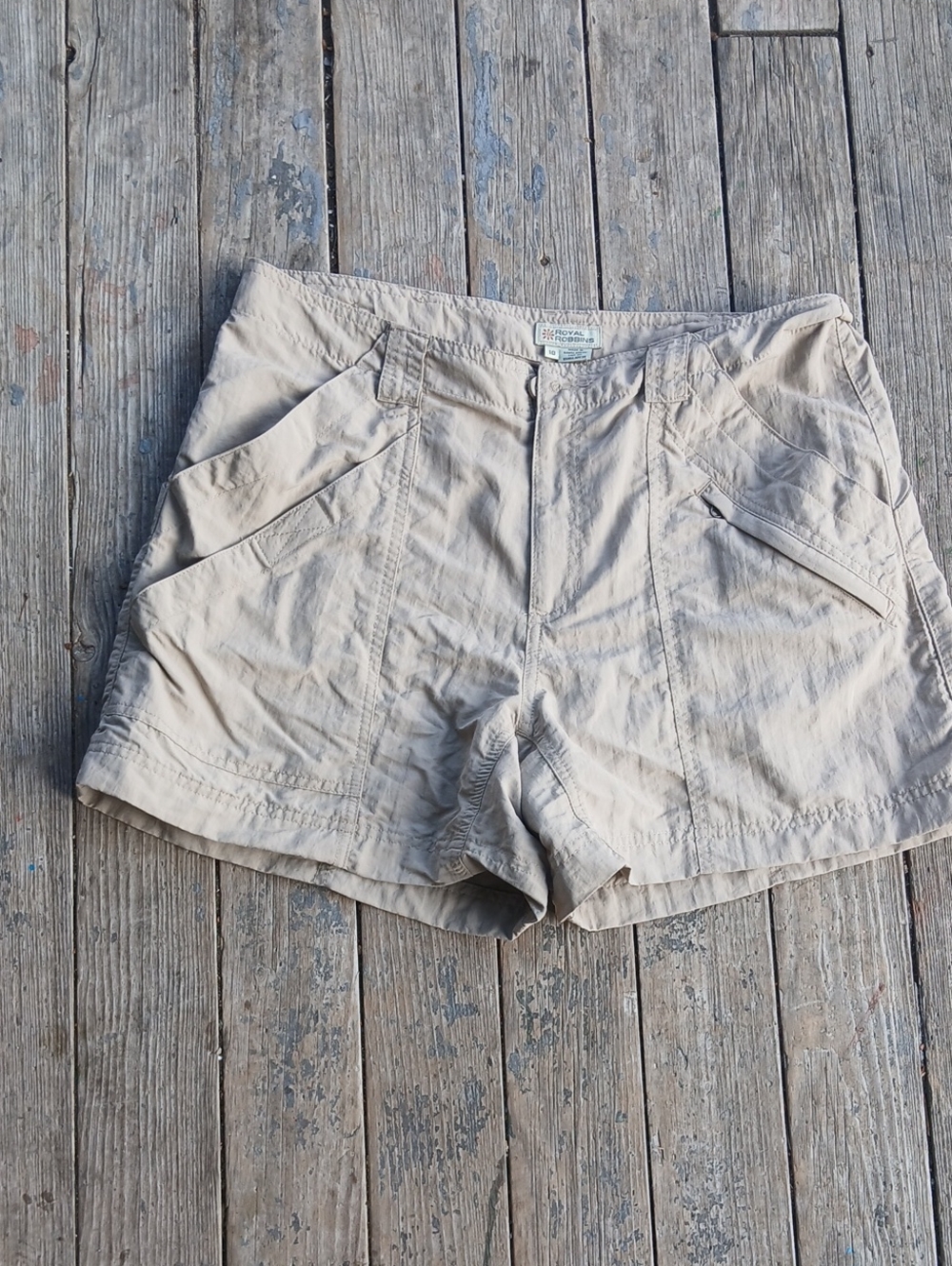 Royal Robbins Backcountry Beige Utility Shorts Size 10